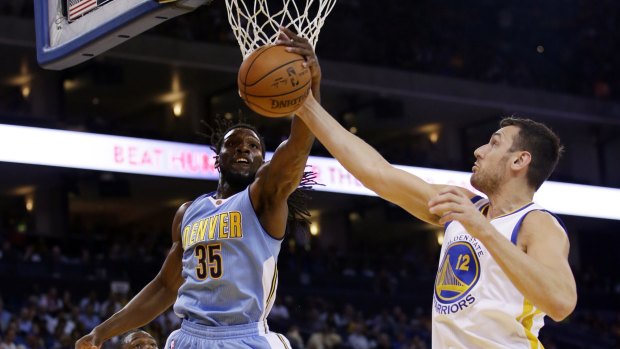 Taking another one for the team: Andrew Bogut has broken his nose four times.