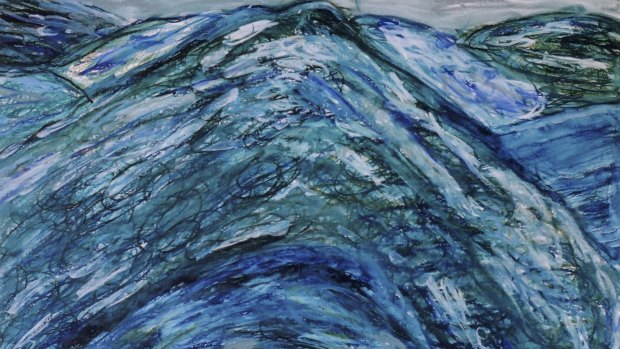 Bob Tingey's painting 'Antarctic Waters'.