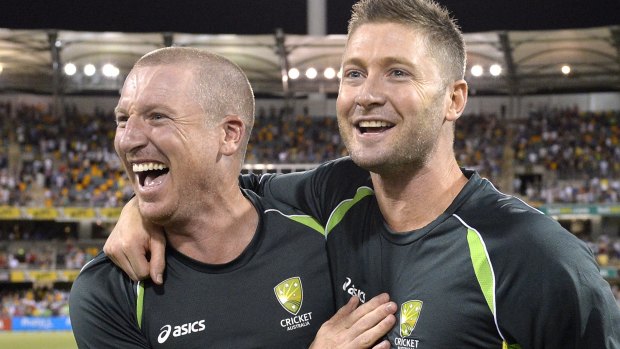 Protagonists: Michael Clarke says he was left out of a meeting of senior players to discuss Brad Haddin's Test dumping.