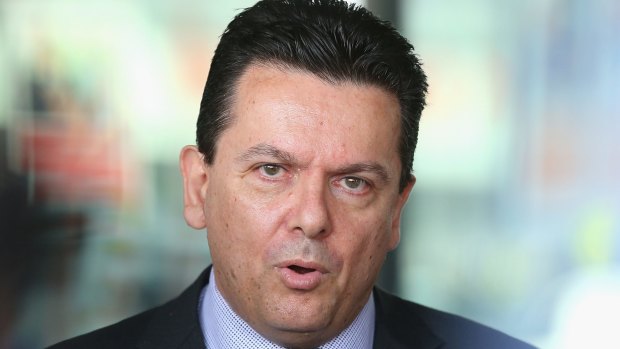 Independent senator Nick Xenophon: "The whole idea is for the Libs to do the right thing on submarines."