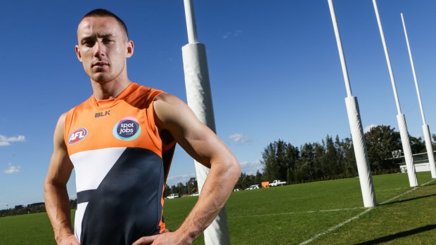 Finding his feet: Giants star Tom Scully is enjoying his best season.