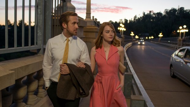 Sebastian (Ryan Gosling) and Mia (Emma Stone) in director Damien Chazelle's second film after <i>Whiplash</i>.