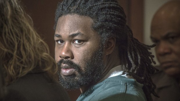 Not-guilty plea: Jesse Leroy Matthew in court on Friday.