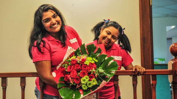 Nip Wijewickrema and her sister Gayana of GG's Flowers have expanded into hampers for distribution Australia-wide.