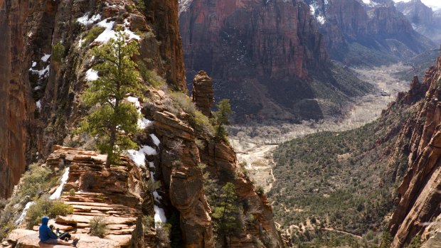 More than 1000 people a day were climbing Angels Landing.