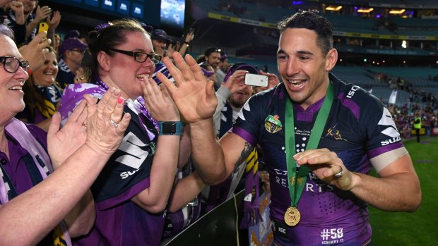 Melbourne Storm hero Billy Slater has been named as the Australian fullback for the World Cup.