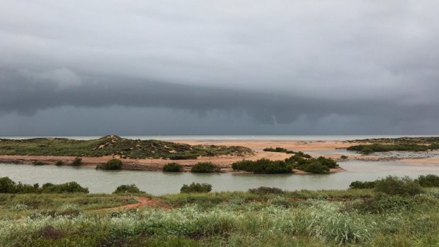 Port Hedland is copping more heavy rain as a tropical low moves across the coast. 