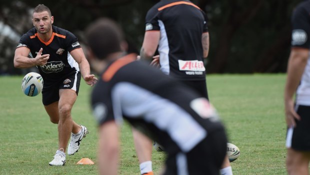 Back for more: Robbie Farah returns for Wests Tigers on Monday.