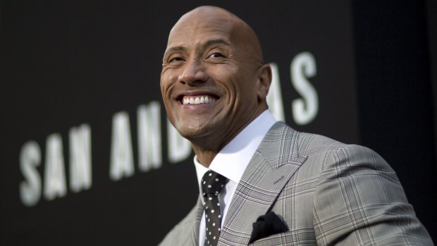 Bankable: Dwayne 'The Rock' Johnson, who starred in the high grossing <i>San Andreas</i>, earned $US64.5 million in the past year.