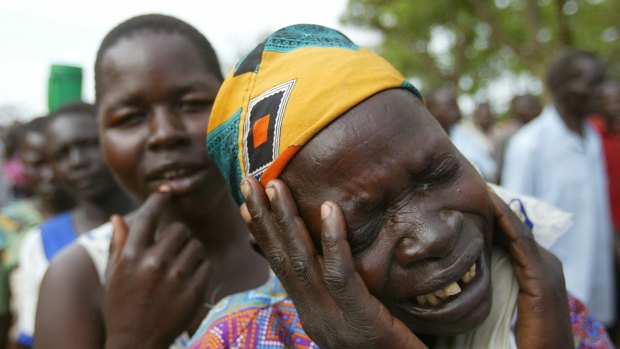 Sorrow and fear after the Lord's Resistance Army massacred at least 84 people in a village in northern Uganda in 2004.