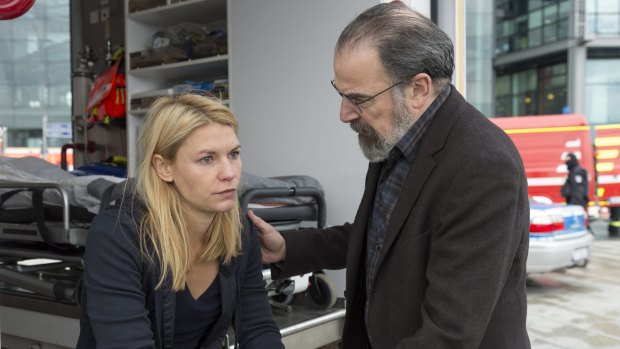 Claire Danes and Mandy Patinkin in Homeland.