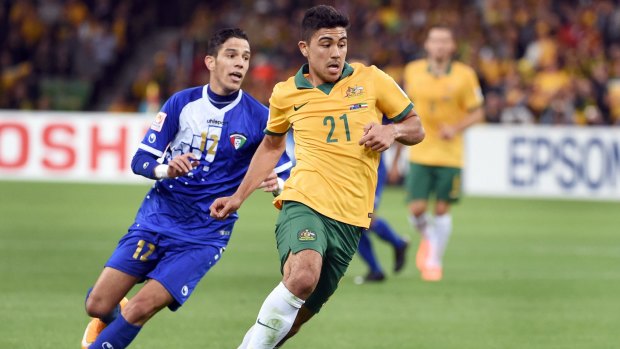 No way: Ange Postecoglou laughed off suggestions that an attacking player such as Massimo Luongo would be "sacrificed" for the South Korea game.