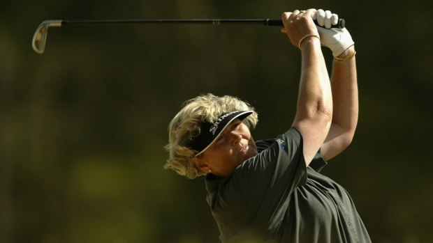 Switch: An altered putting grip is keeping Laura Davies in touch with the young guns. 