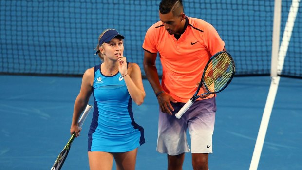 Not this time: Daria Gavrilova and Nick Kyrgios' Hopman Cup defence is in tatters. 