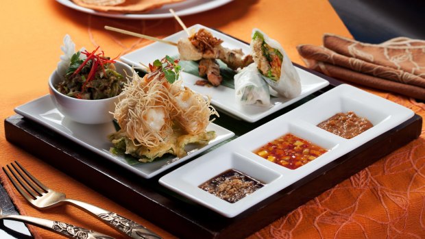 Indonesian cuisine served at the restaurant. 