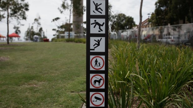Unsafe behaviour: Barangaroo Reserve will soon be off-limits for kite flyers, soccer players, fishers and musicians.