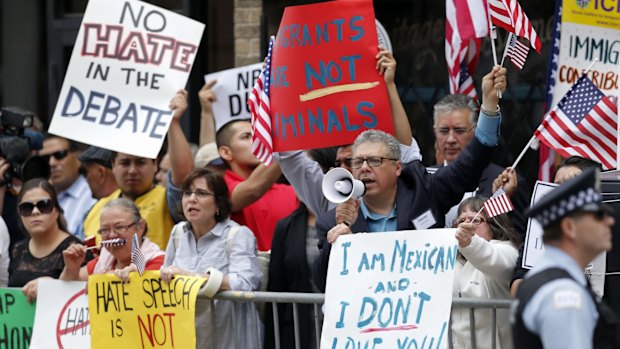 Protesters gather last year. Their calls for a decent political debate only seemed to have been heeded this week.