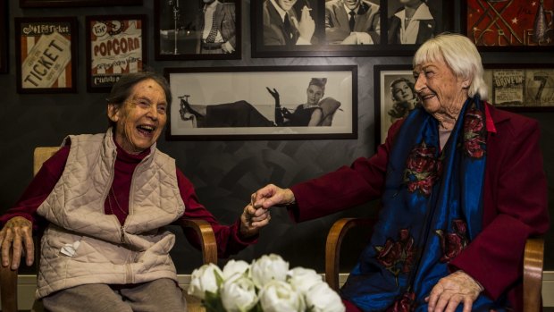 New residents Nancy Vane and Lorna Glasson, both 87. 