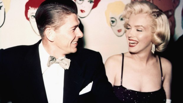 Ronald Reagan and Marilyn Monroe in 1953.