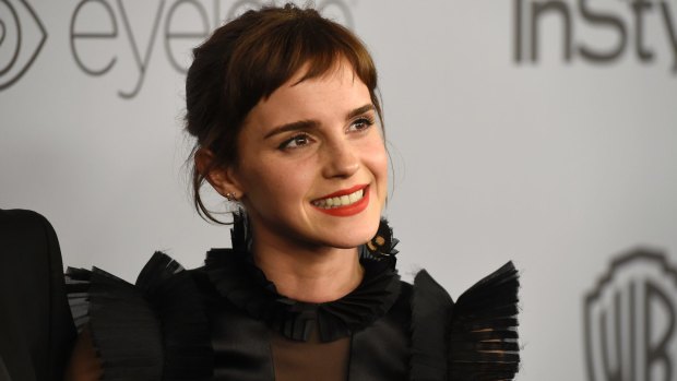 Emma Watson at the 2018 Golden Globe Awards.