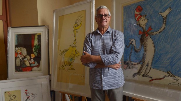 The Art of Dr Seuss gallery curator Trevor Harvey at the Block Arcade in Melbourne.