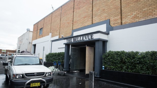 Police are investigating a suspicious fire at the Bellevue function centre at Bankstown, pictured here in 2015.
