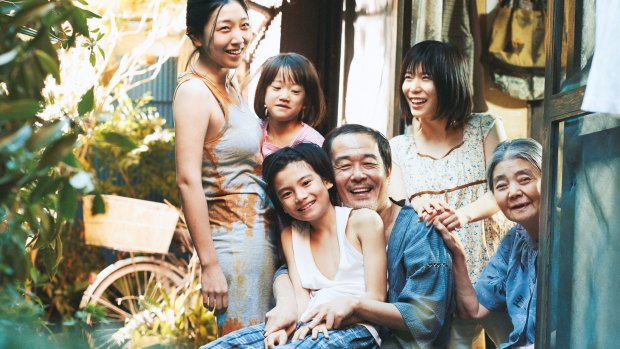 The home scenes in Shoplifters are raucous and full of laughter.