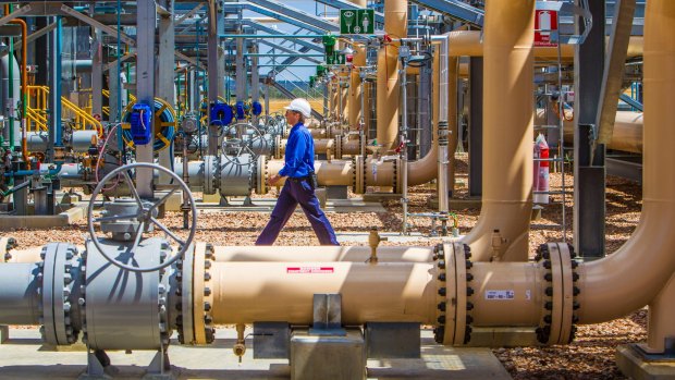 The Santos Fairview Gas Processing Hub near Roma, west of Brisbane.