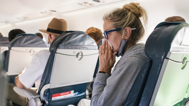 In theory, airlines shouldn't let you fly if you're unwell.