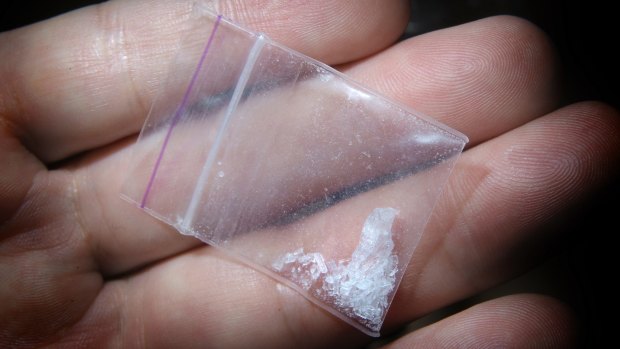 Police say they found 400 grams of ice during a random stop at Helensvale.