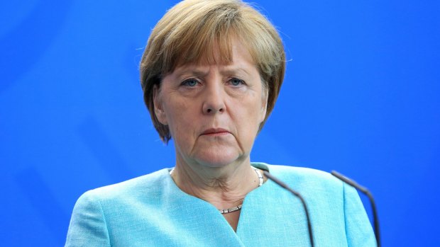 German Chancellor Angela Merkel: "Before a referendum, as planned, is carried out, we won't negotiate on anything new at all." 