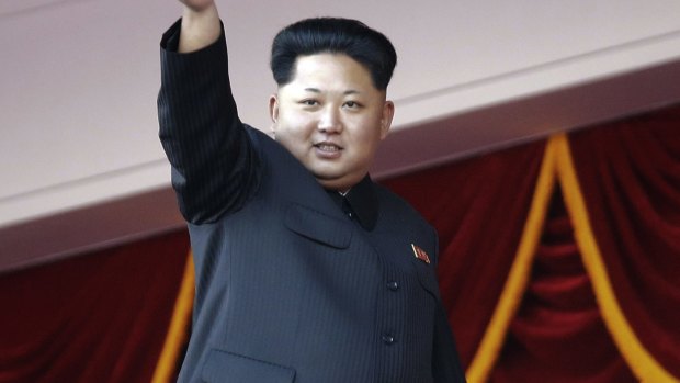 North Korean leader Kim Jong Un waves at a parade in Pyongyang last year.