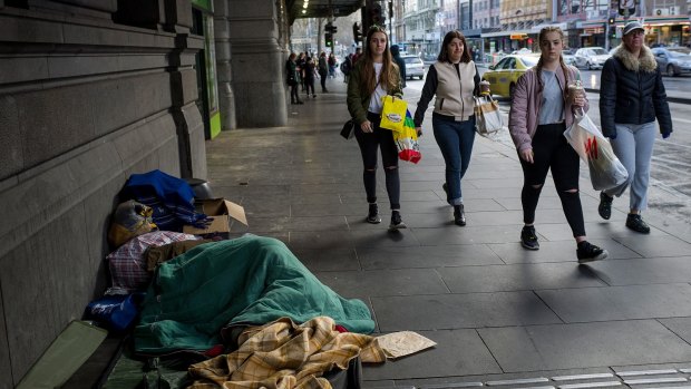 Homeless people say they are often made to feel unwelcome in Melbourne.