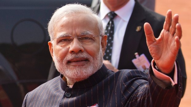 On the grow: Indian Prime Minister Narendra Modi.