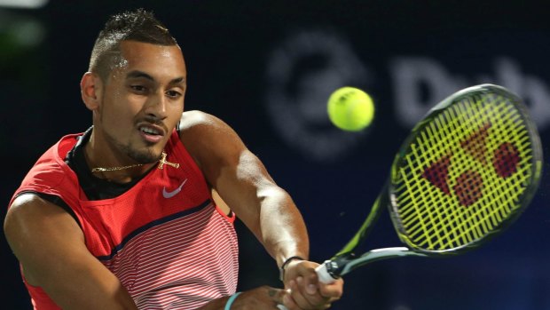 Happier times: Nick Kyrgios is in his best form yet.