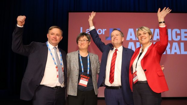 Would Labor be better served if they appointed someone like Anthony Albanese (left), Penny Wong (second left) or Tanya Plibersek (right) instead of Shorten?