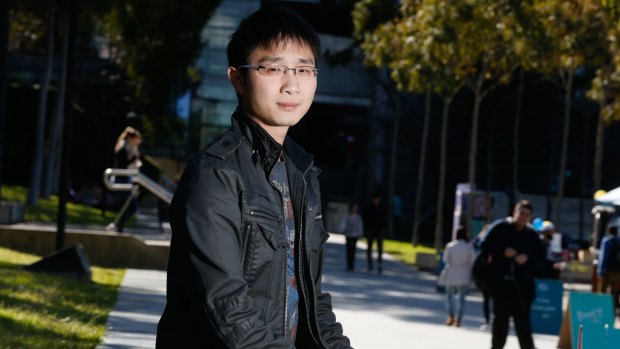 Sydney university student Xin Hongyu, whose father has been arrested in China for political crimes.