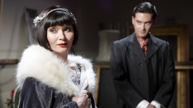 Essie Davis as Miss Phryne Fisher in the ABC series Miss Fisher's Murder Mysteries.