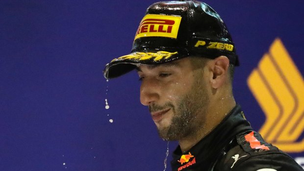 Disappointment for Ricciardo despite finishing second.