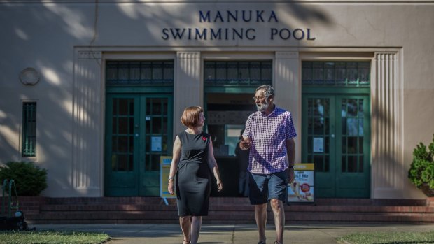 Kingston and Barton Residents group president Rebecca Scouller and member Nick Swain have called for heritage protections to be improved at Manuka Pool and other listed, or nominated, sites across Canberra's inner south.