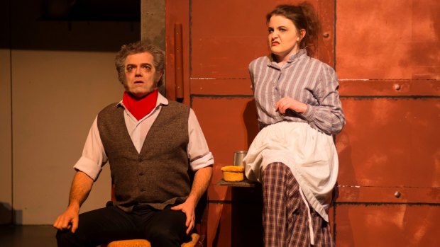 (left to right): David Pearson (Sweeney Todd) and CAT Award winner Meaghan Stewart (Mrs Lovett) in Sweeney Todd.