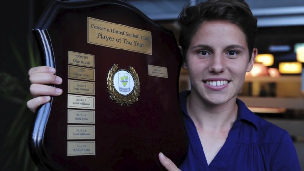 Sykes took out Canberra United's three top player awards in February.