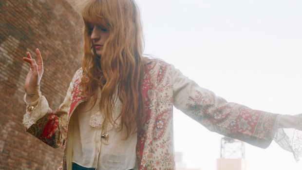 Florence Welch, of Florence and the Machine, whose upcoming album <i>High as Hope</I> represents a new openness, and a new confidence. 