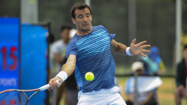 Number 5 seed, Ivan Dodig of Croatia, was no match for Paolo Lorenzi in the final.