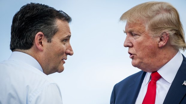 Senator Ted Cruz and Donald Trump are both seeking to win the Republican presidential primaries.