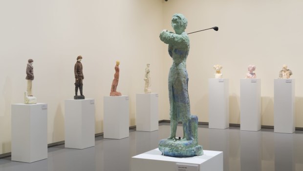 Installation view, Linda Marrinon: <i>Figure Sculpture 2005-2015</i>.