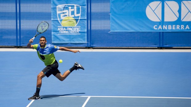 Tennis ACT officials are keen to explore options for a showcourt in Civic that could host the world's best players, including Nick Kyrgios.