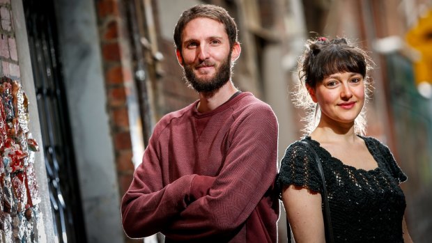 The 2016 Sydney Morning Herald Best Young Australian Novelists, Murray Middleton and Abigail Ulman.