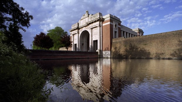 The Menin Gate war memorial at Ypres in Belgium is inscribed with the names of 54,000 soldiers who have no known graves.