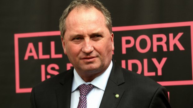 "Barnaby was told this tonight and apologised to Q&A that he would not be able to appear."